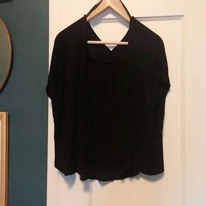 Black Cropped Cardigan